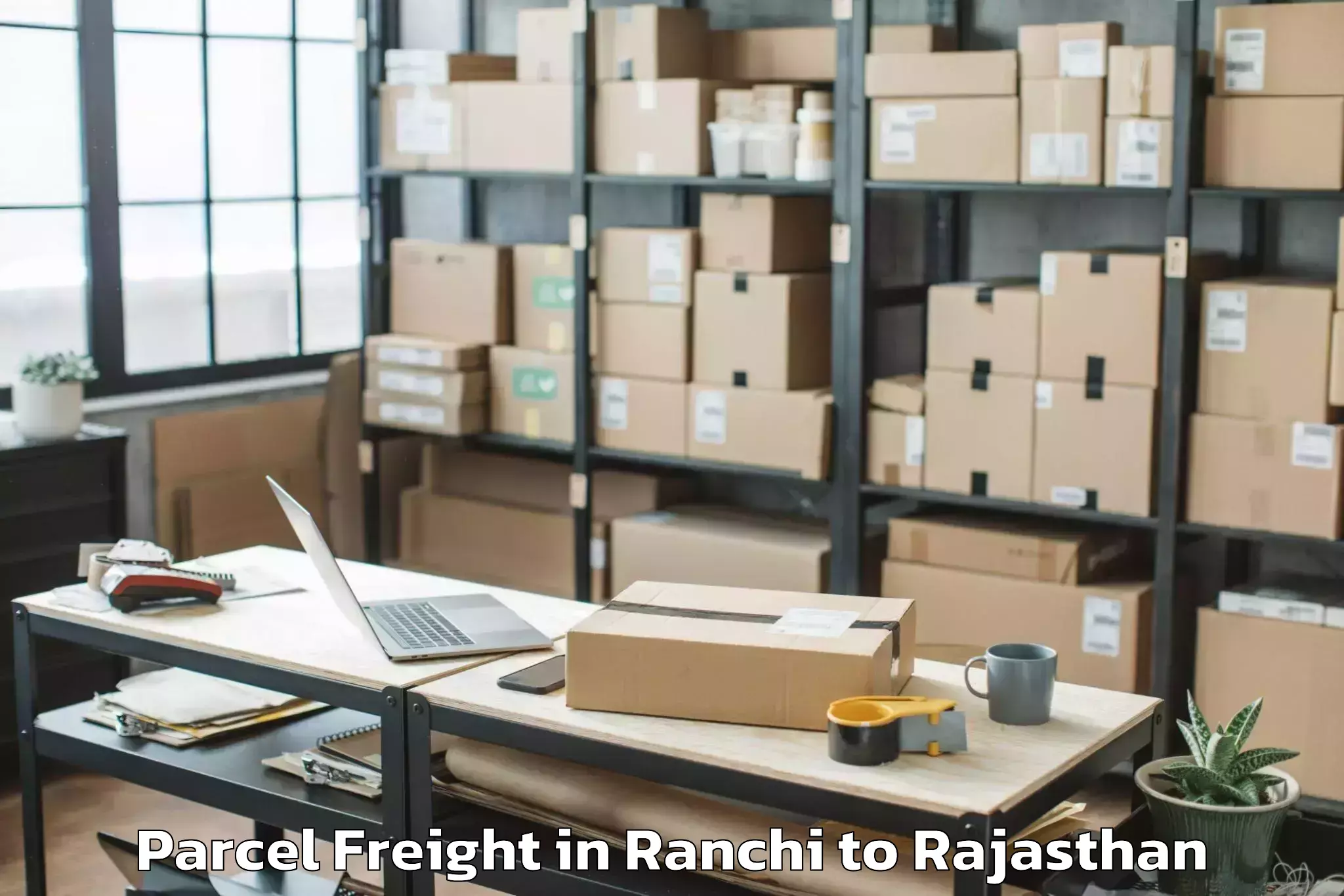 Easy Ranchi to Nawalgarh Parcel Freight Booking